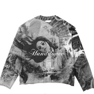 Black and White Tapestry Sweatshirt